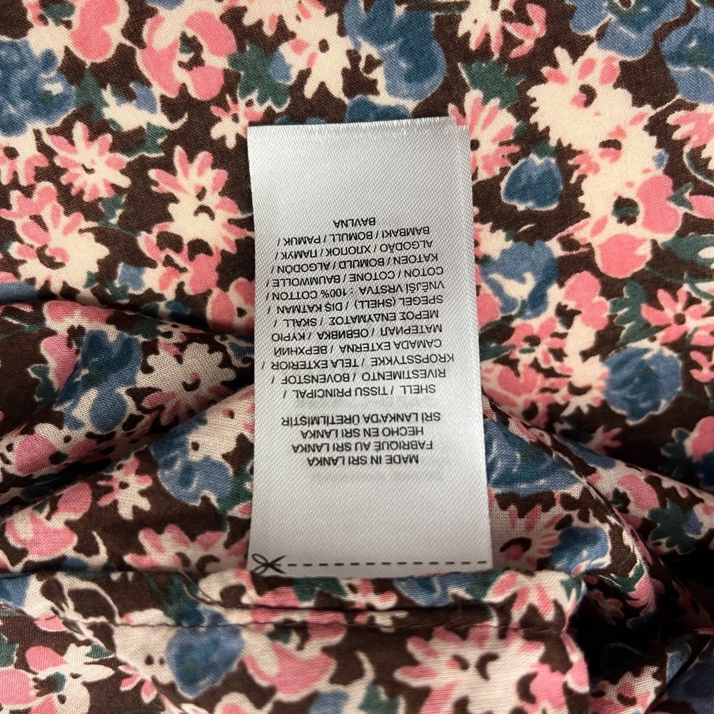 Lauren Ralph Lauren Floral Shirt Sz XL Long Sleeve Button Up Top Pink Blue - Picture 13 of 15